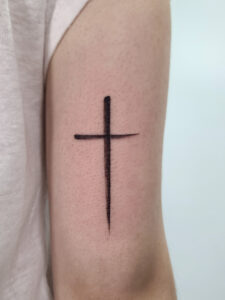 Fine-line tattoo
