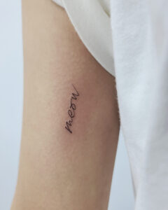 Lettering tattoo