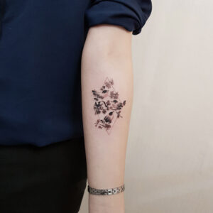 A Meaningful Korean Tattoo from Seoul — Minhwa Folk-Painting Motifs and What They Mean